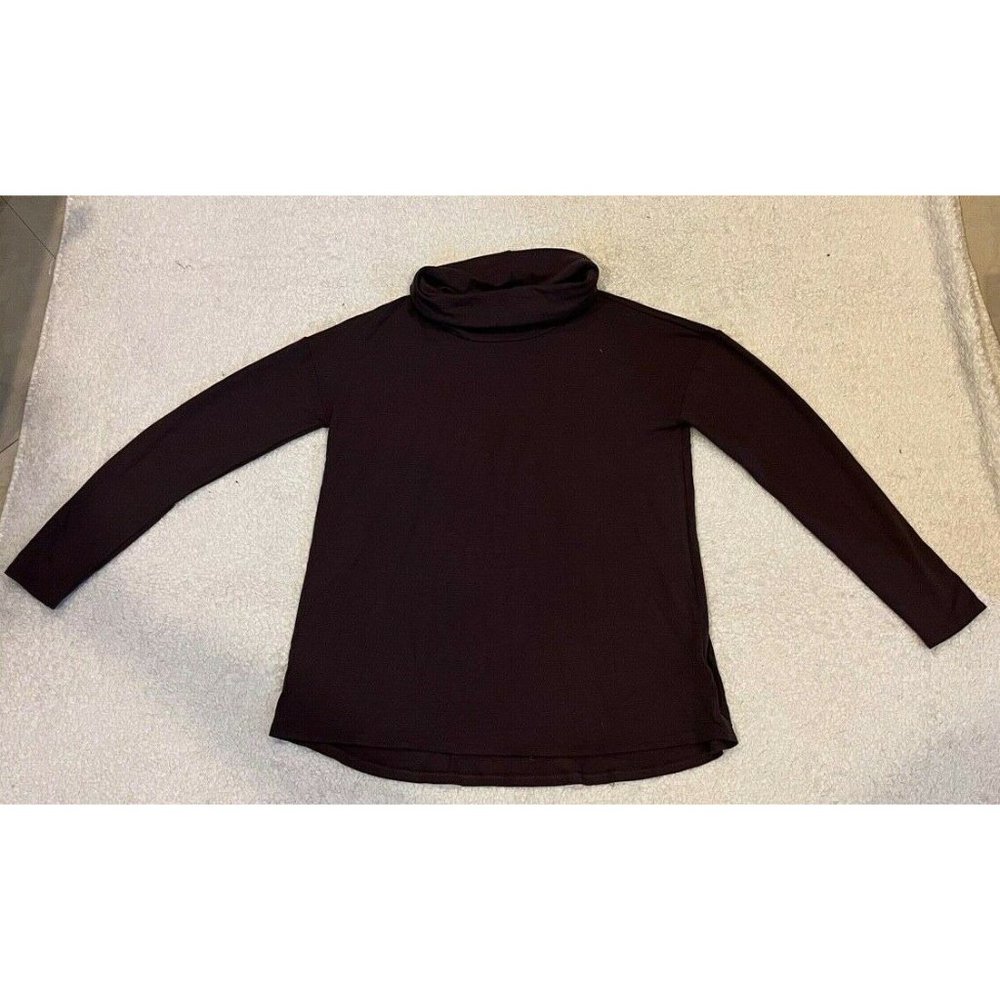 NWT Cupio Women Mocha (Brown) Long Sleeve Turtleneck Top L